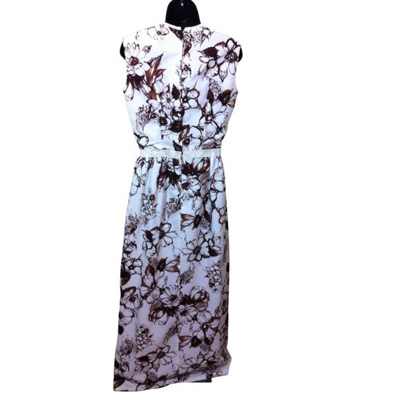 Vintage 1970s Disco Outfit, Vintage Lane Bryant Floral Overdress Size Medium - Picture 5 of 5